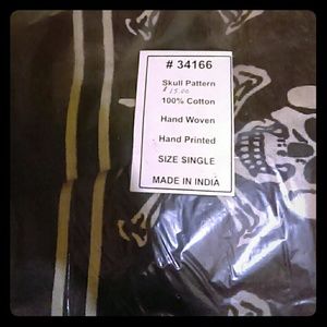 Full wall size Skull tapestry